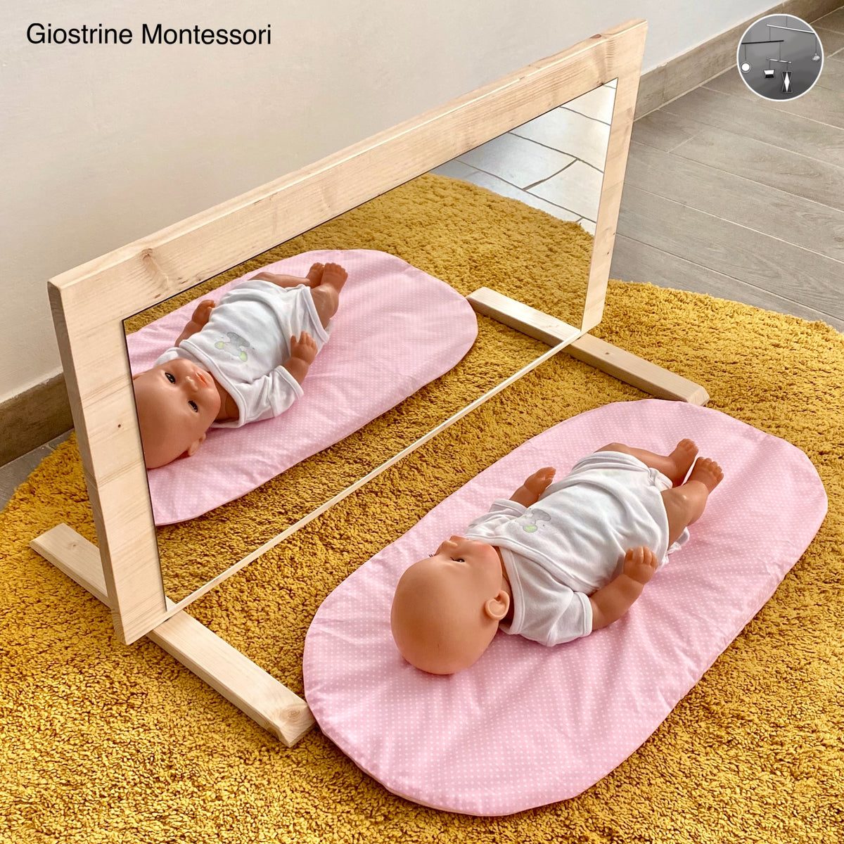 Specchio Montessori per bambini con o senza barra
