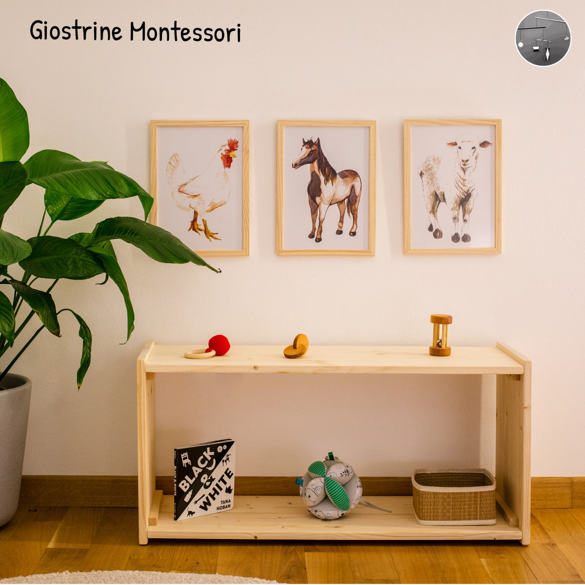 Set di 3 Quadretti (vari animali) – Giostrine Montessori