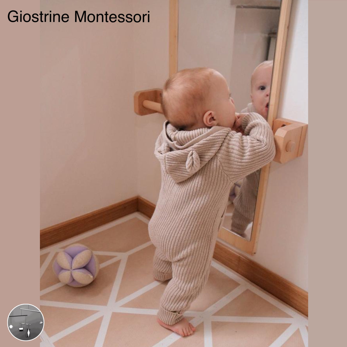 Specchio Montessori │ Materiale didattico Montessori │ Lignea Kids