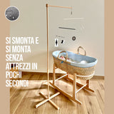 Kit 4 Giostrine Montessori + Supporto in legno regolabile