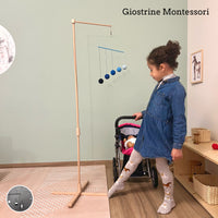 Specchio Montessori  in abete + Supporto regolabile per Giostrine