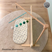 Specchio Montessori  in abete + Supporto regolabile per Giostrine