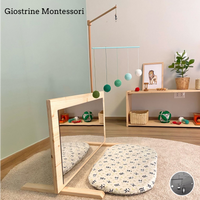 .…. SPAZIO  ATTIVITÀ ..…. 4 Giostrine Montessori + Supporto + Specchio  + Barra Corrimano + Palestrina Gazzella