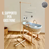 Kit 4 Giostrine Montessori + Supporto in legno regolabile