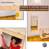 Specchio Montessori in abete