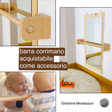 Specchio Montessori  in abete + Supporto regolabile per Giostrine