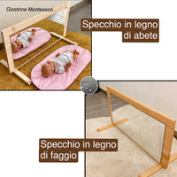 Specchio Montessori in abete