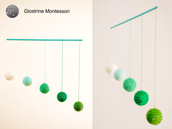 Giostrina di Gobbi - 4 colori - Montessori – Giostrine Montessori