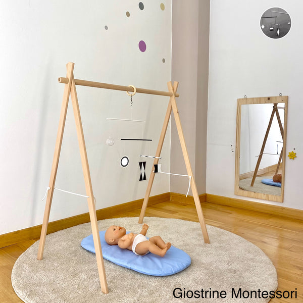 Palestrina appendiabiti “Giraffa” in faggio – Giostrine Montessori