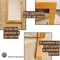 Specchio Montessori in faggio